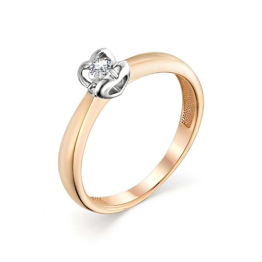 Кольцо, золото, бриллиант, 3102-110